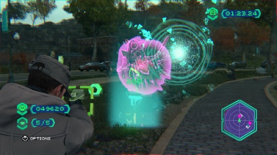 Not on my watch, alien scum.