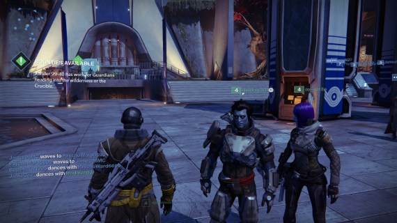I mean come on, they're right next to each other. They can't reach into their pockets and drop their gear?